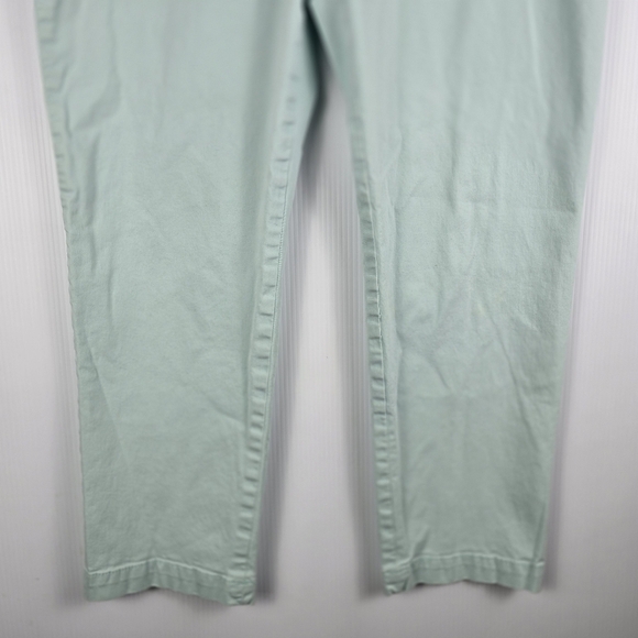 Talbots Women's The Daily Ankle Mint Green Stretchy Slit Pockets Casual Pants 14 - Picture 6 of 11